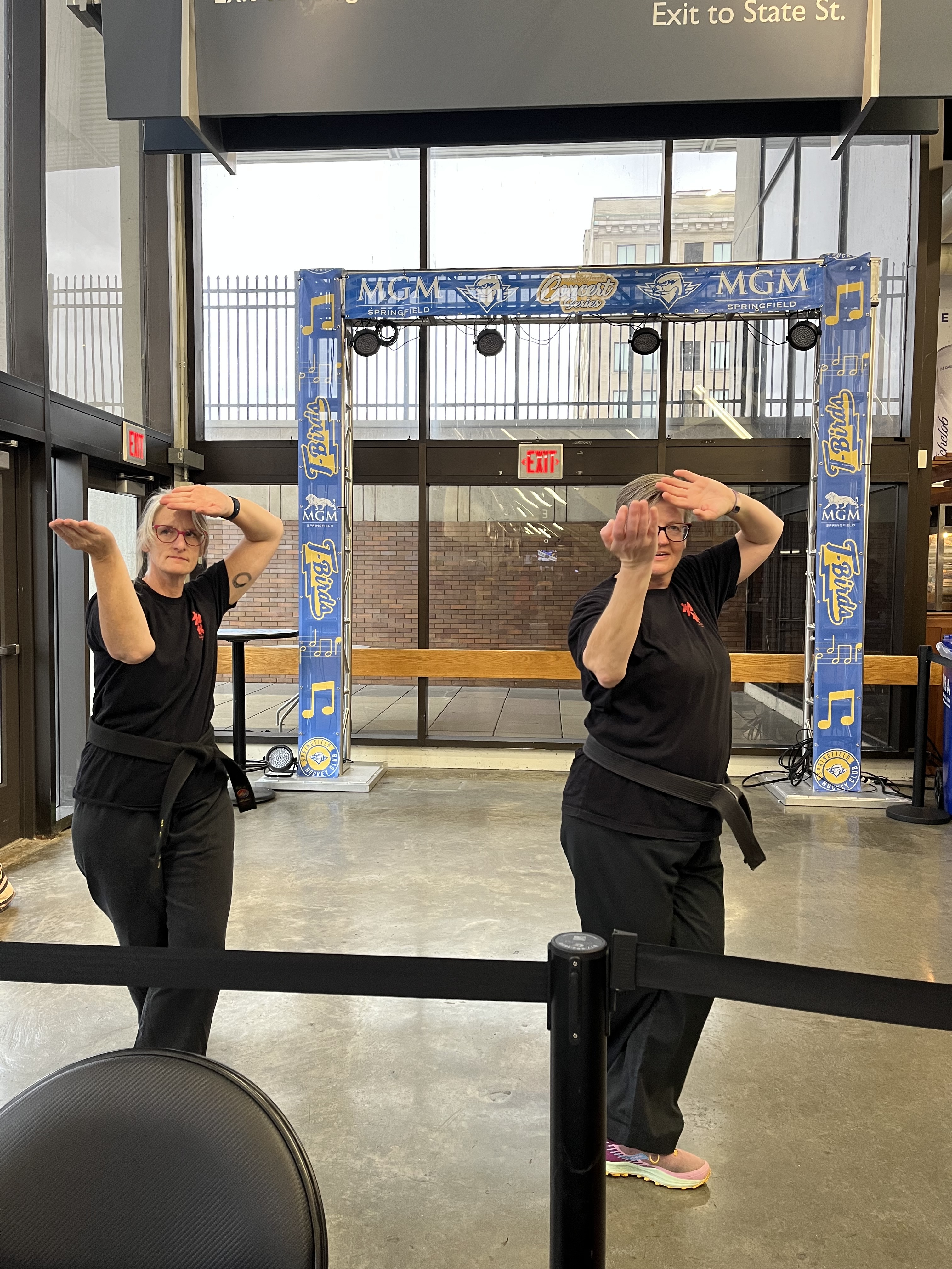 two people doing a kata